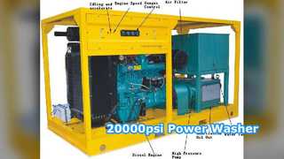 Arruela elétrica diesel Hydro Blaster de 20000 psi