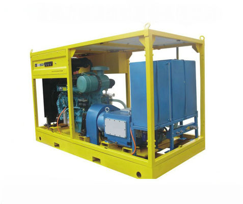 Equipamento de hidrofluxo de 90 kW Máquina de limpeza industrial de jato de água para estrada Mar Remover