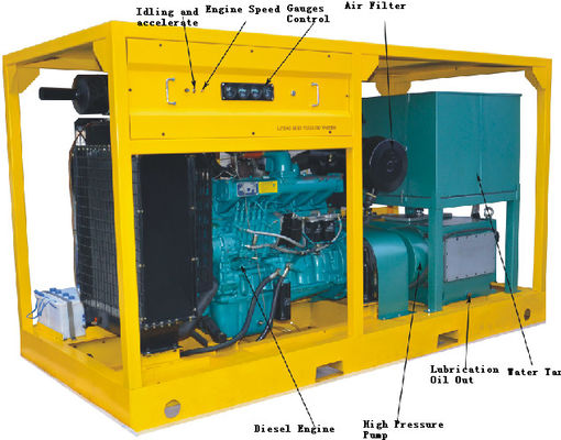 Bomba ISO9001 110KW do teste de pressão do encanamento da movimentação do motor diesel para válvulas de segurança