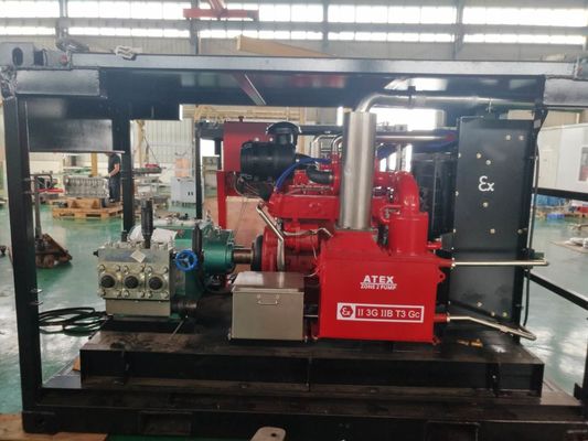 Líquido de limpeza de alta pressão da zona 2 do motor diesel ATEX com o quadro de levantamento de DNV à prova de explosões